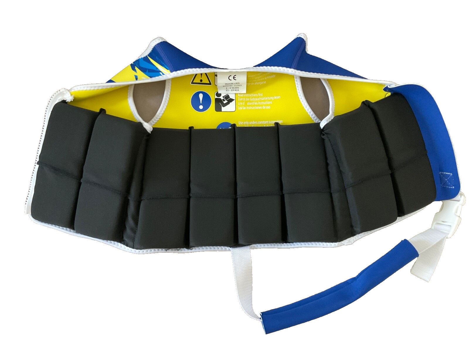 Neo Splash Kids Swim Vest Neoprene With Safety Strap – Age 1-3 Years (11-19 KGS)