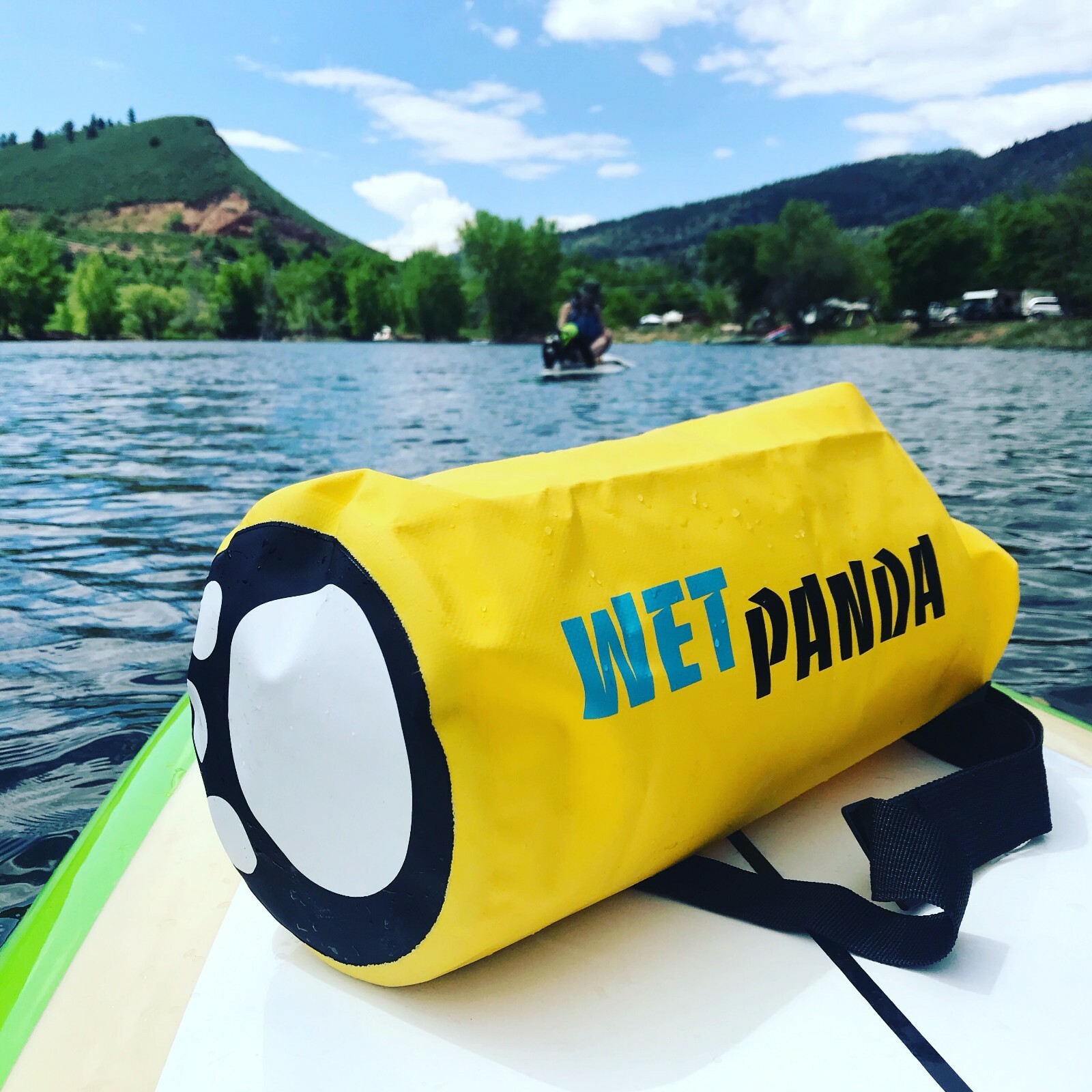 Wet Panda Waterproof Dry Bag Black 30L for Kayaking, Rafting, Fishing, Swimming