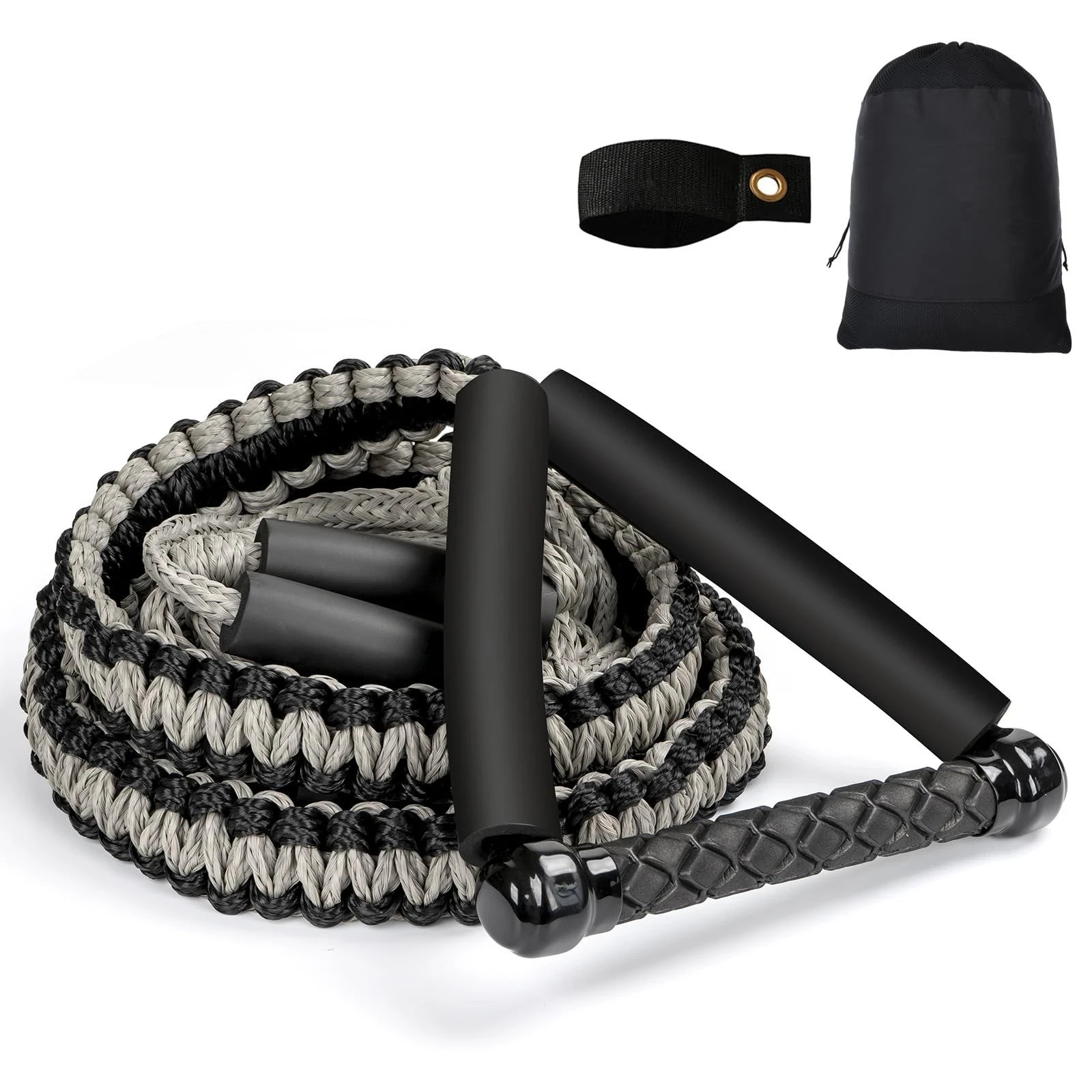 25FT Wakesurf Rope and Handle, 6 Sections Adjustable Floating Surf Tow Ropes,…