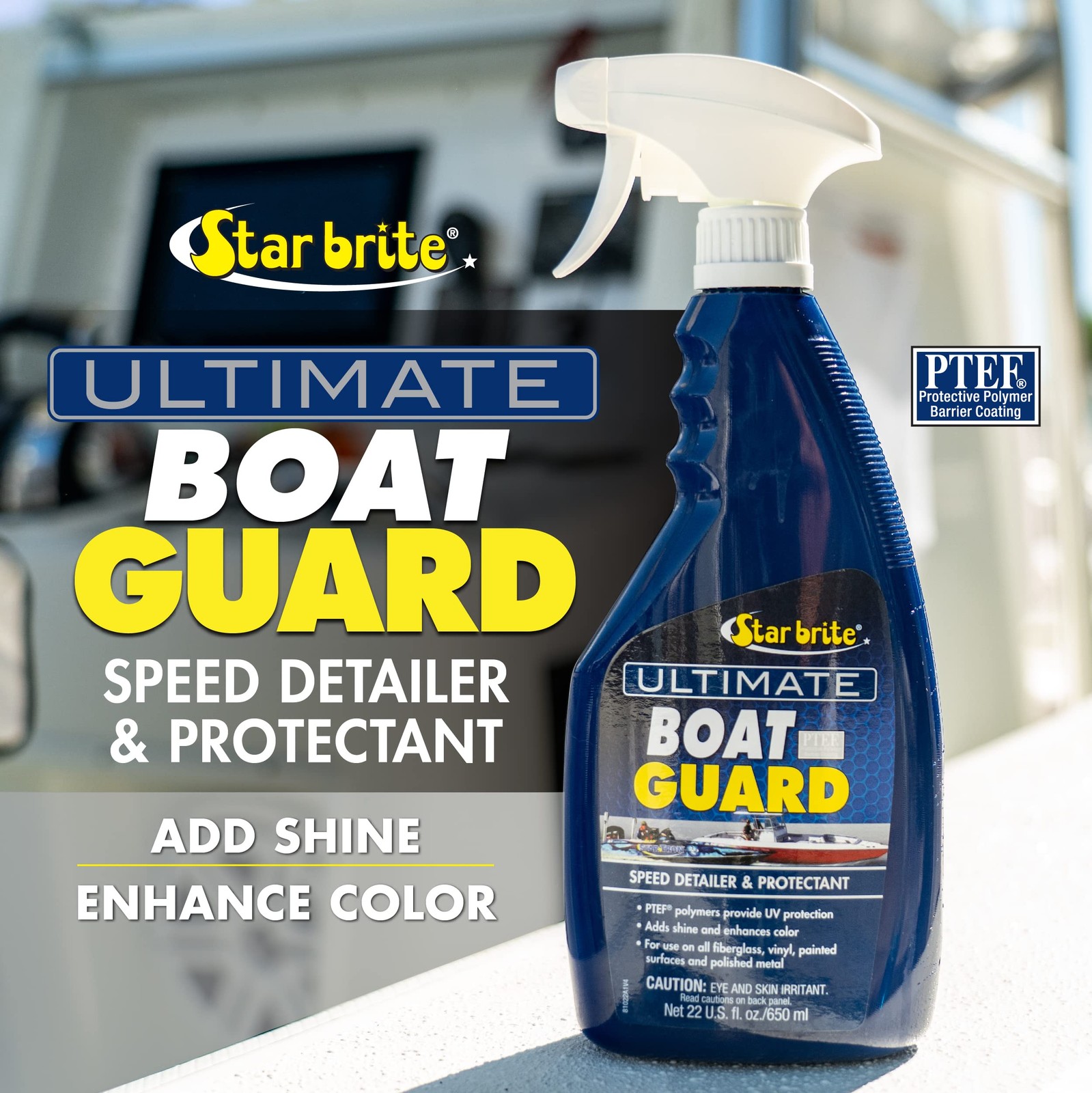 STAR BRITE Boat Guard Speed Detailer & Protectant 32 Fl Oz (Pack of 1), blue