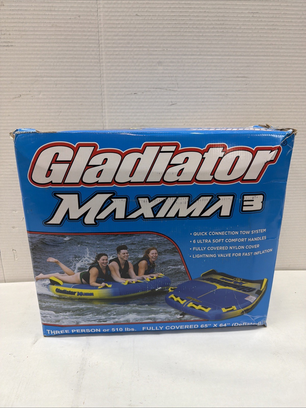 Gladiator Maxima 3 Towable Tube Includes Tow Rope