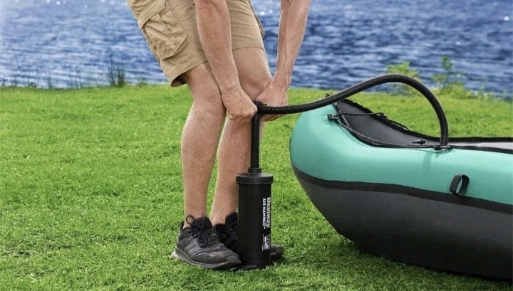 Hydro Force Inflatable Kayak Set | Includes Seat, Paddle, Hand Pump, Storage Car