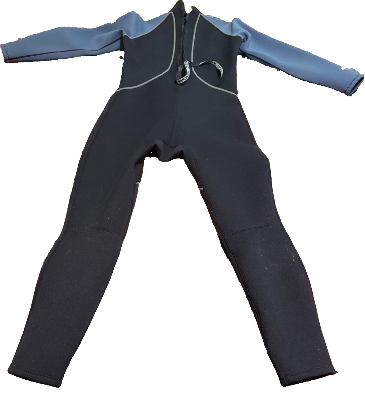 Body Glove Wetsuit Used Men’s L Black Blue Long Sleeves Back Zip