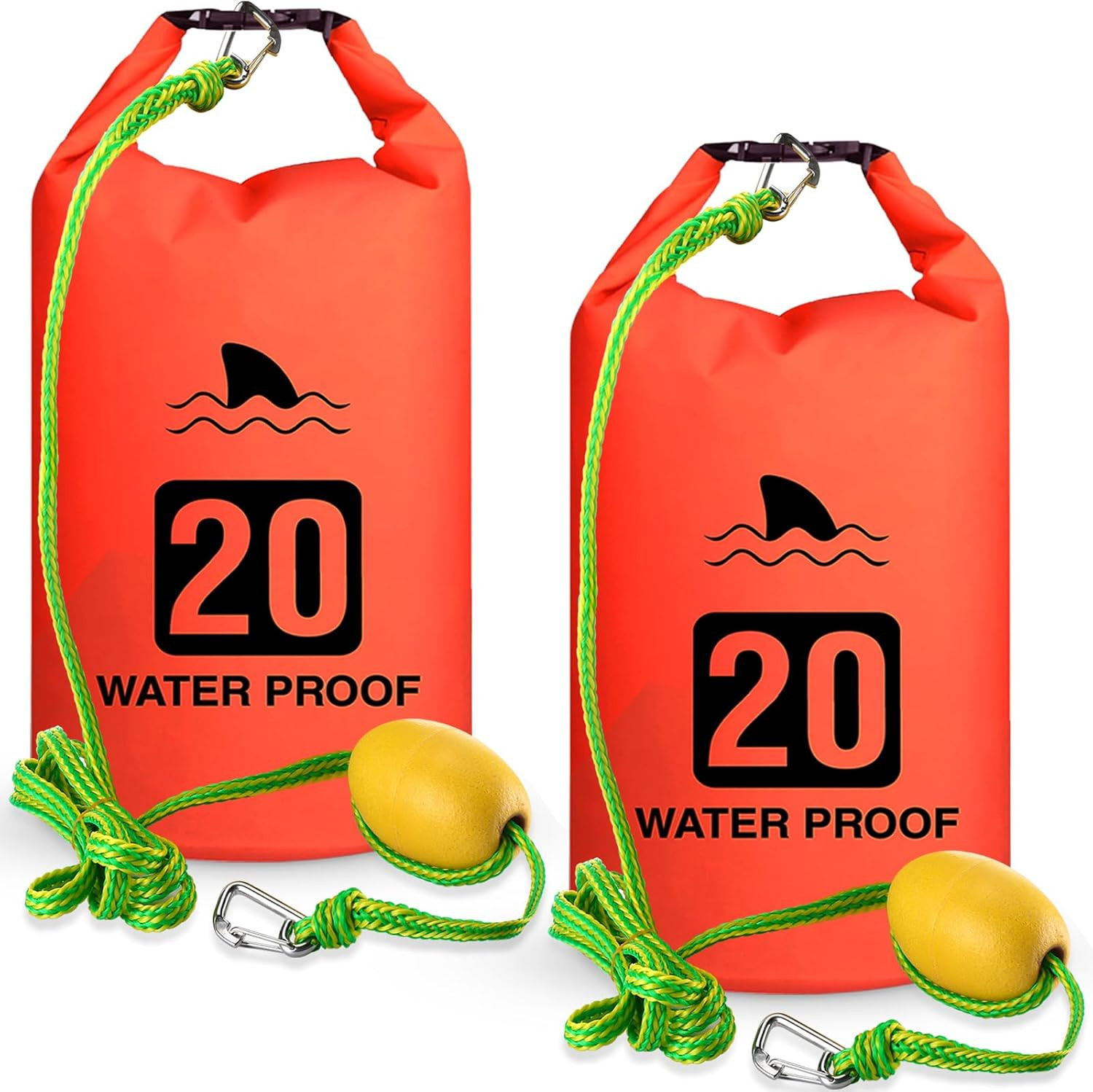 2 Set 20L Sand Anchor Heavy Duty Buoy Kit 2 in 1 Kayak Anchor Floating Waterproo
