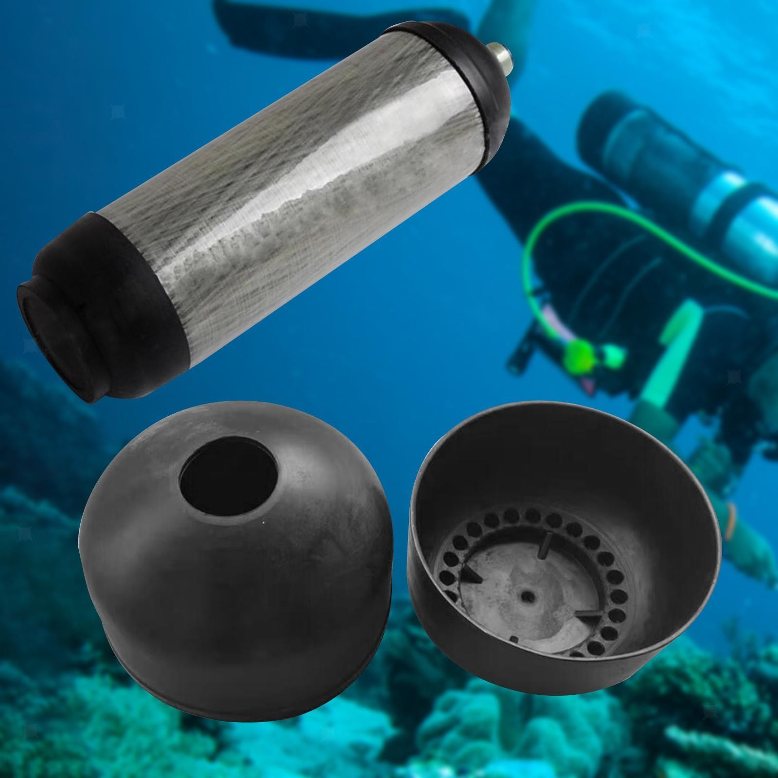 Scuba Tank Boot and Cap Flat Bottom 6.8L Protective Base Wear Resistant Cover