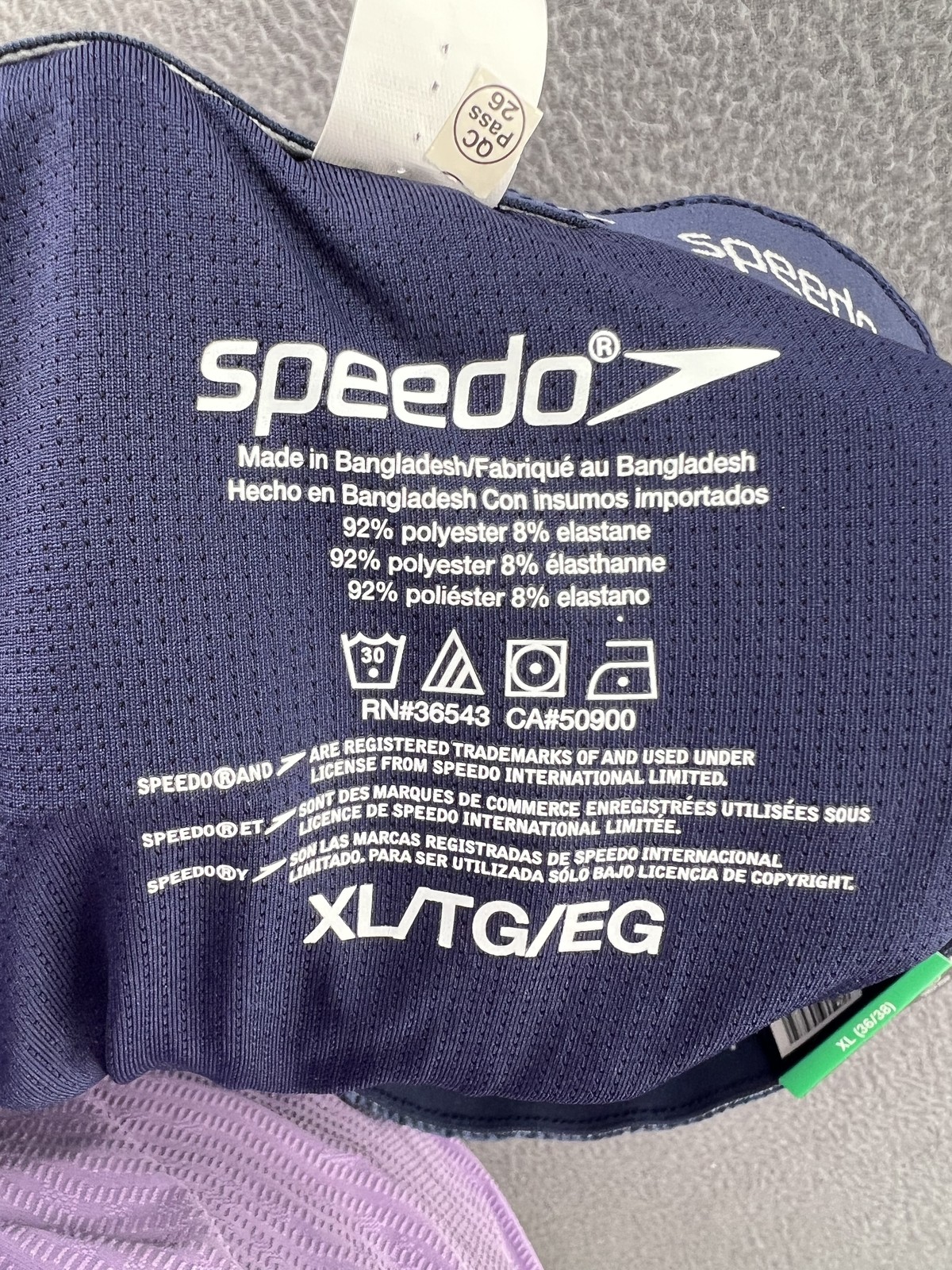 Speedo Techvolley Swim Trunks XL 36/38 Water Repellent UPF 50+ Men’s Shorts