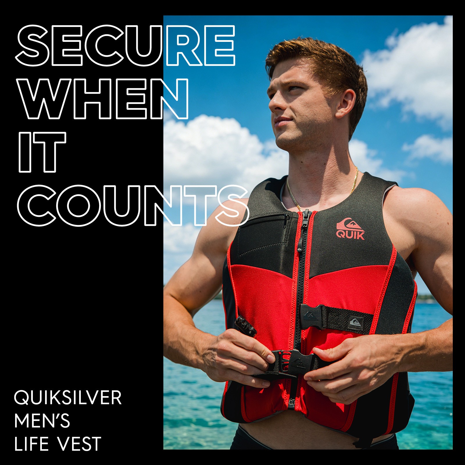 QUIKSILVER Men’s Life Vest Level 70 Buoyancy Aids Evoprene Life Jacket