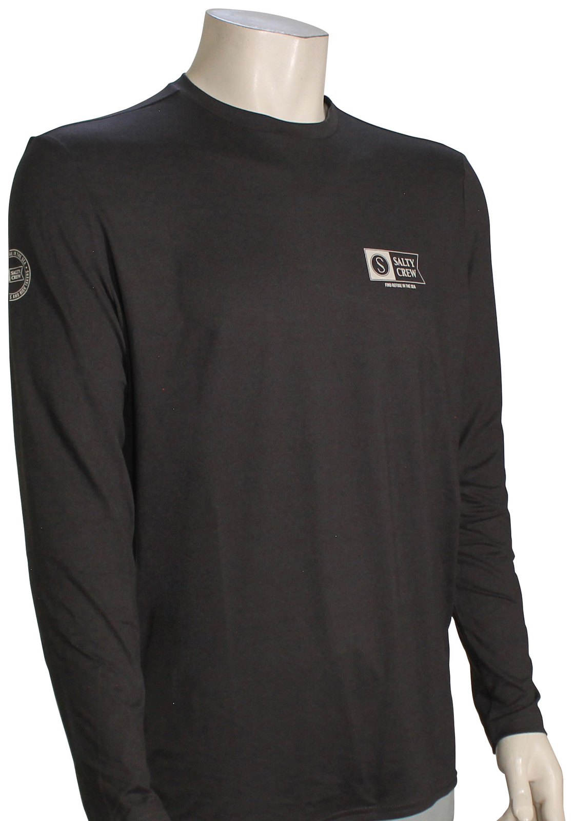 Salty Crew Alpha LS Surf Shirt – Black – New