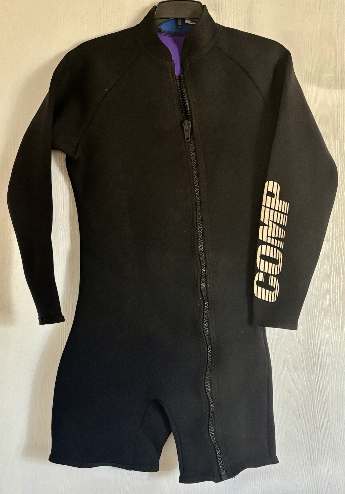 Vintage COMP Women’s Wetsuit 2-Piece Set Neoprene Made in USA Sz 12 M Surf Ski