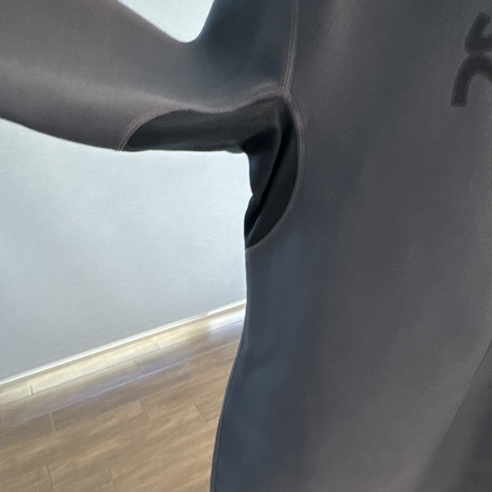 Kutting Weight Men’s Wetsuit Top Jacket 3XL Gray Long Sleeve