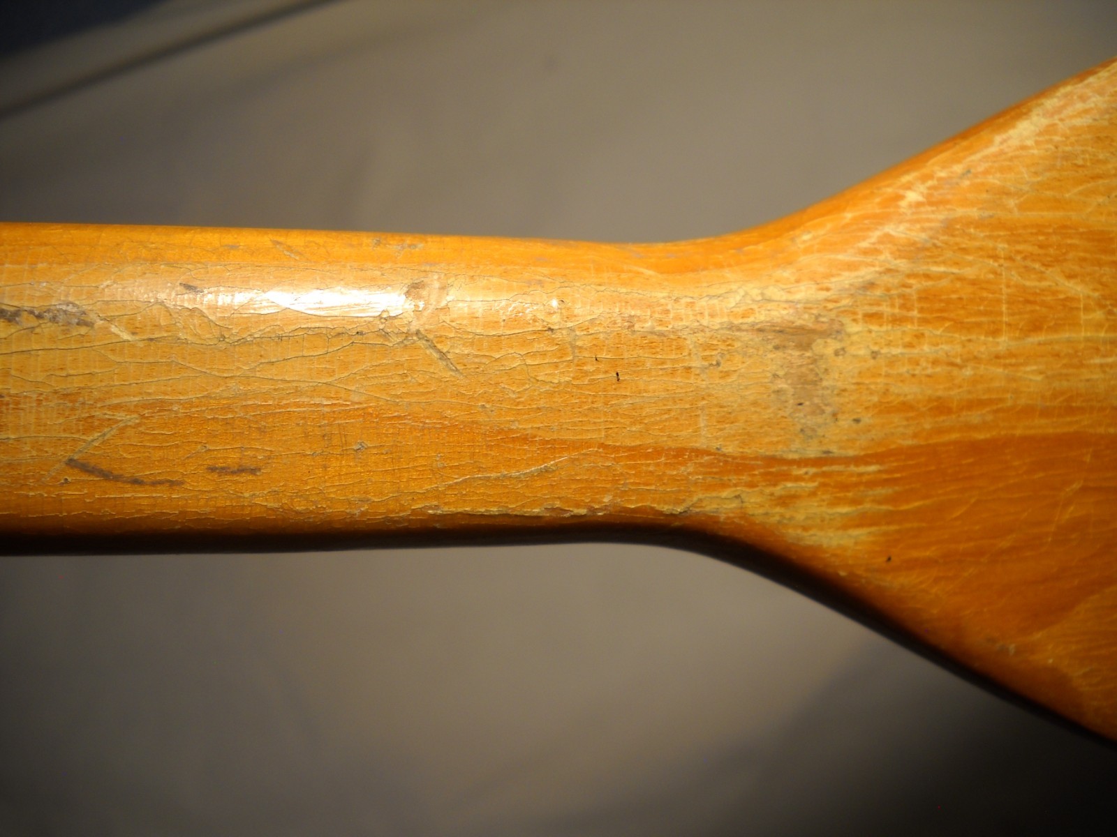 Vintage Canoe Paddle Wood 60” Feather Brand One Piece Of Wood
