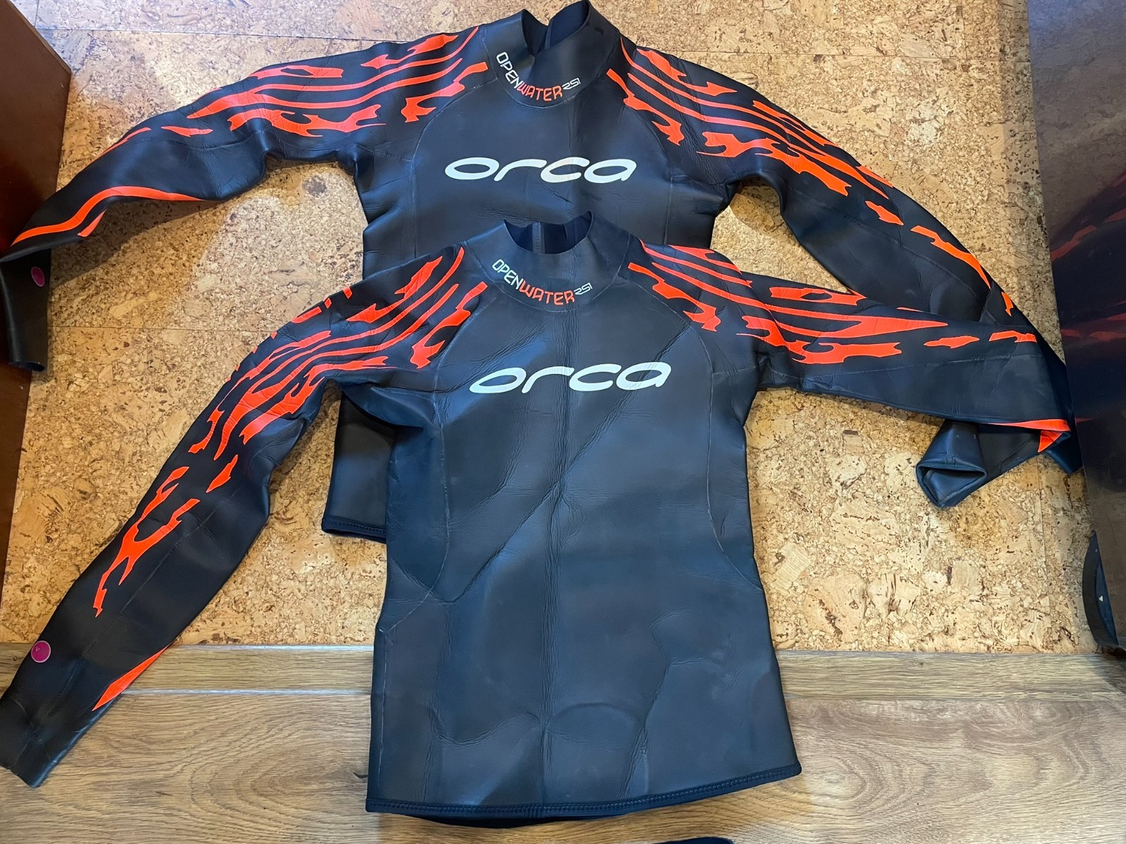 Orca Open Water 2 piece triathlon wetsuit size 2/ XS, 2 tops , 1 bottom