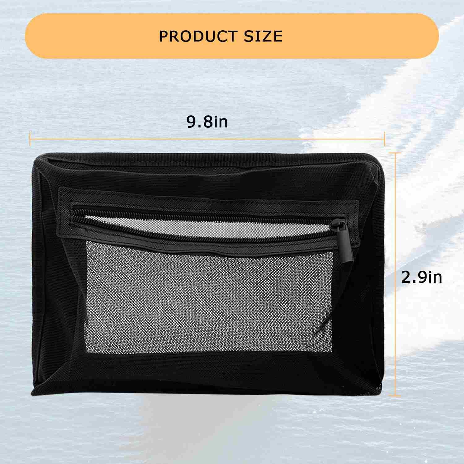 Chanvoo Self-Adhesive Boat Organizer Mesh Bag (10″x7″) – Dry Mount Pouch with…