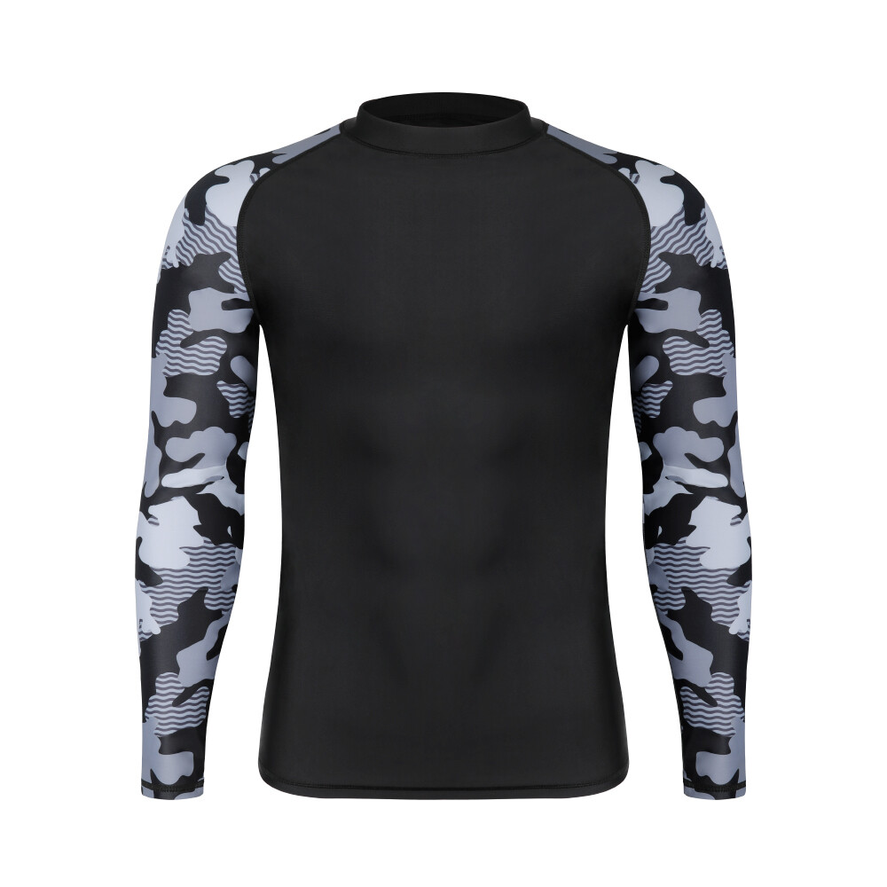 UPF 50+ Surfing Shirts for Men T-Shirts Rash Guard UV Sun Protection Swim Top