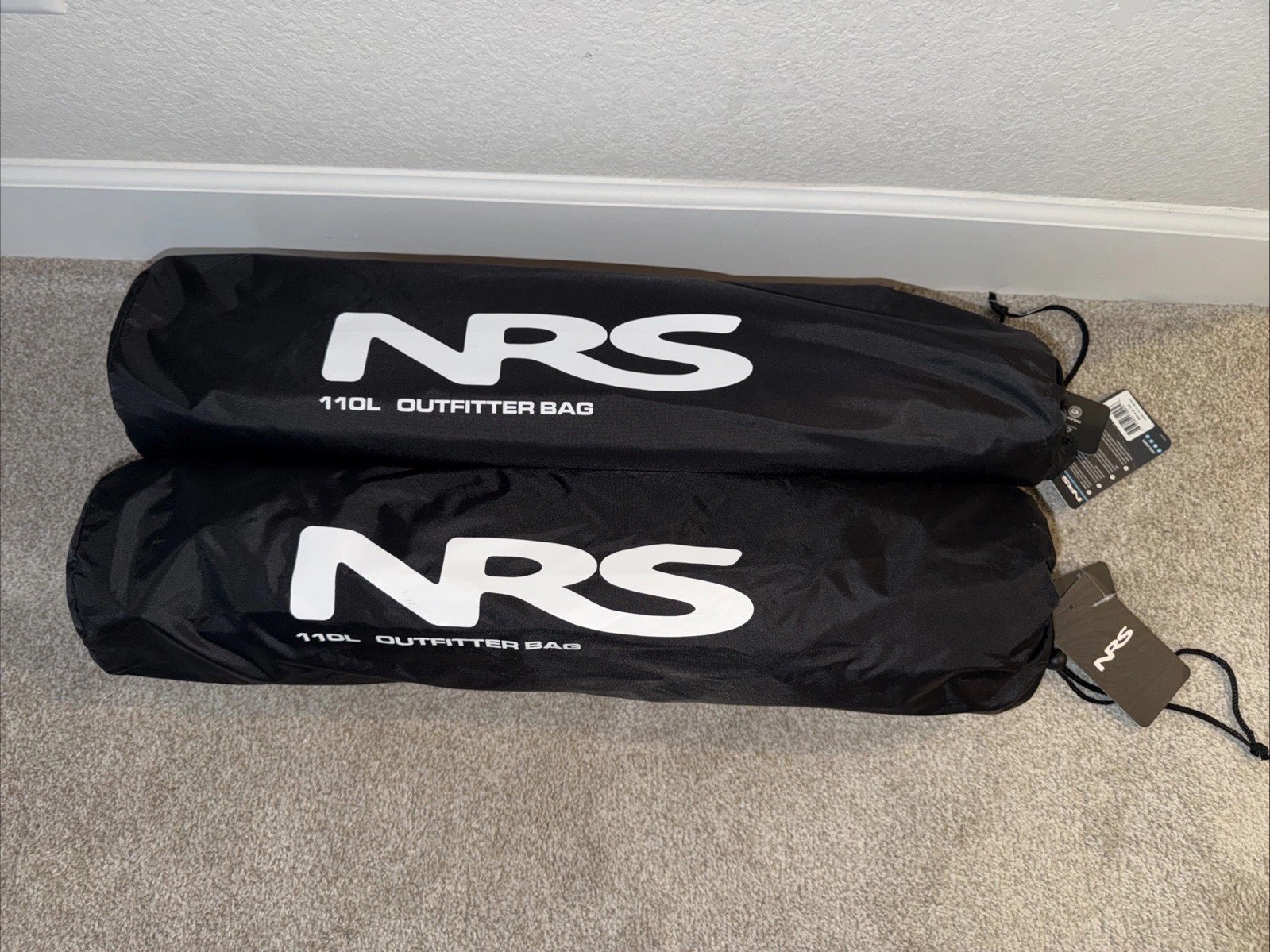 Qty. 2 NRS Outfitter 110 L Dry Bag Blue