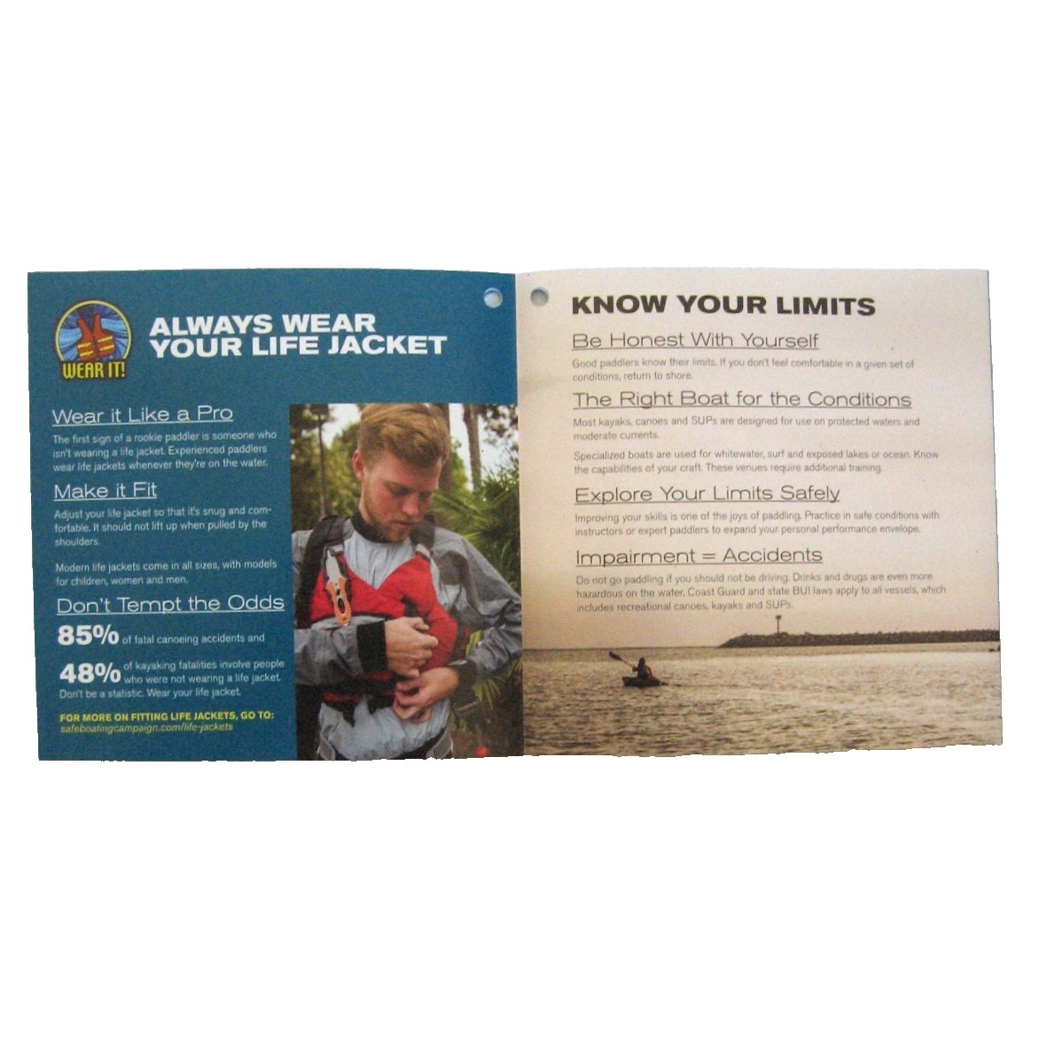 4 Boating Safety Brochures Coast Guard Paddling Life Jacket Personal Watercraft