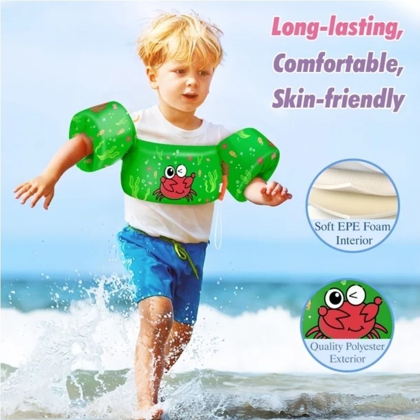 HeySplash Swim Vest for Kids,Pool Floaties w/ Adjustable Strap For 22-50… 295