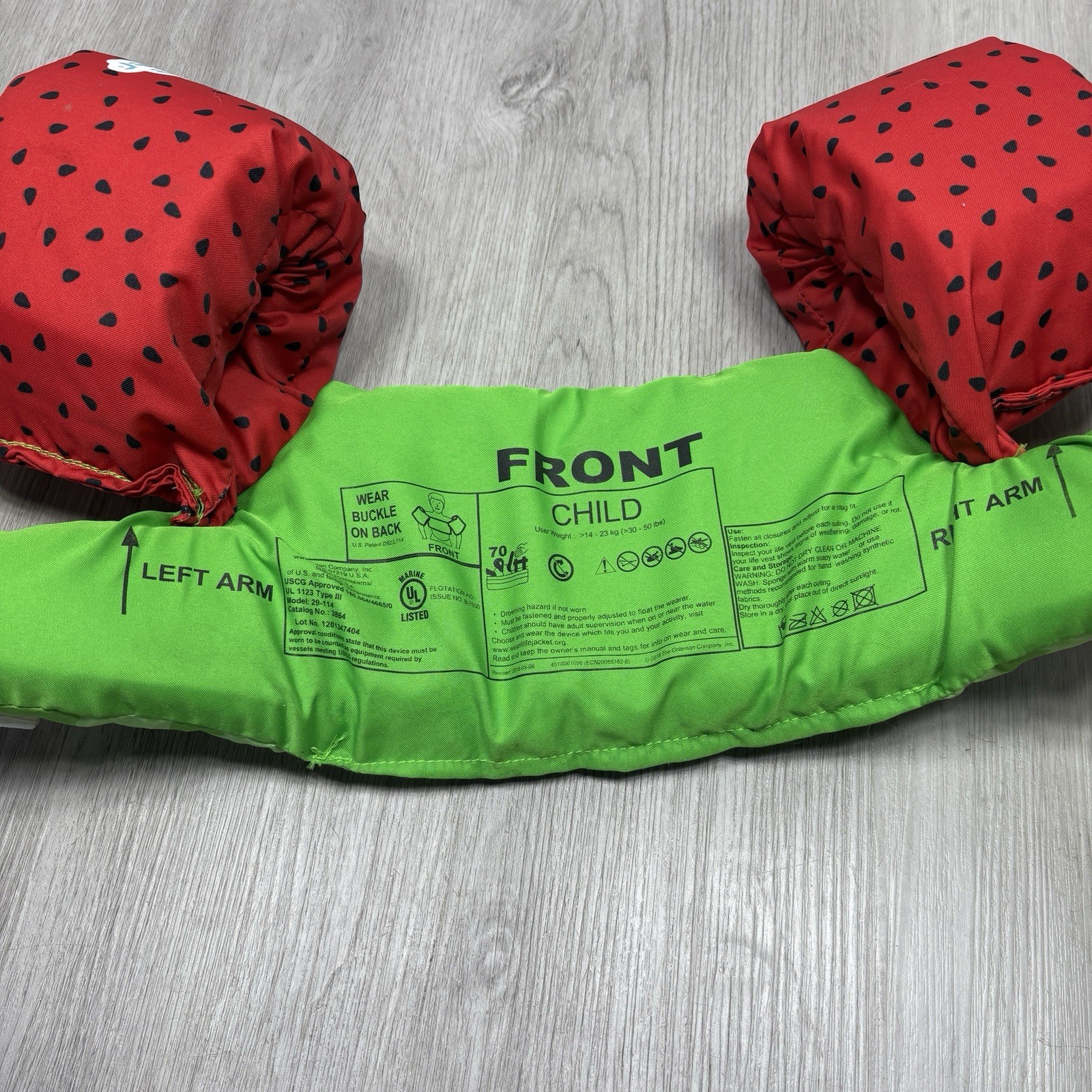 Puddle Jumper 30 – 50 pounds Watermelon kids swim aid floatation Child