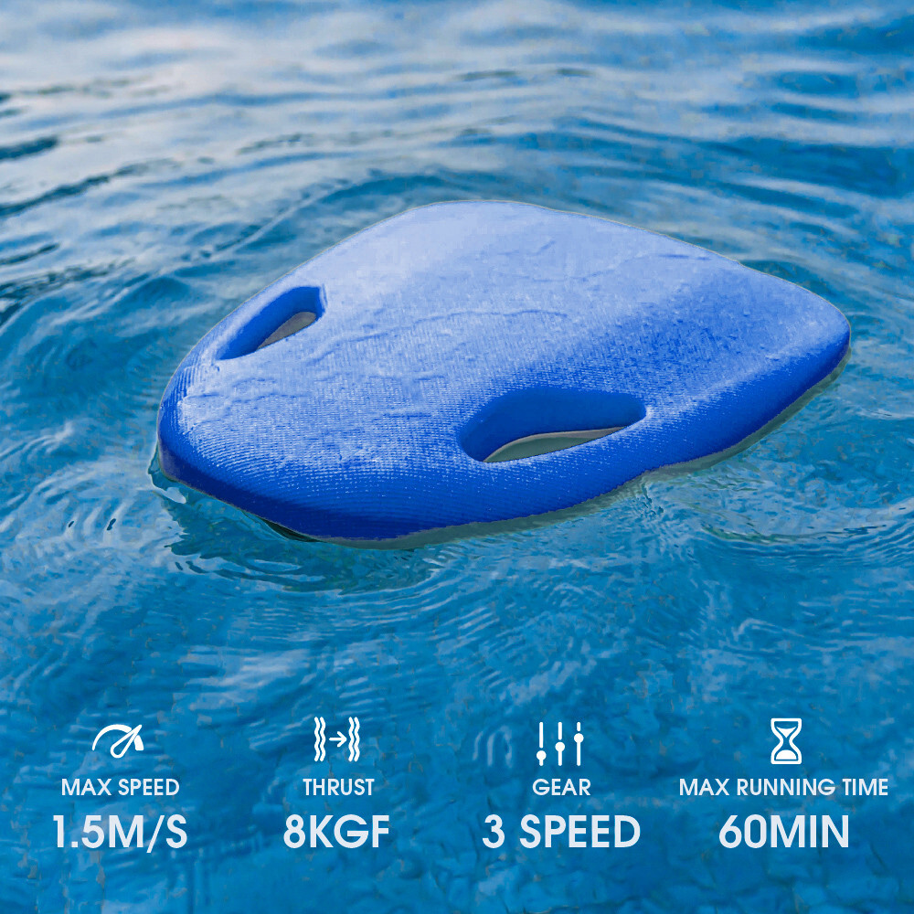 Asiwo Swimming Kickboard Electirc, Swim Training Kickboard 3 Speed Water Sports