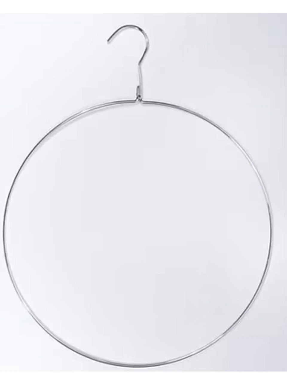 Round Metal Swimwear/Bikini Hanger – 14″, Chrome-Plated (Pack of 12), Silver