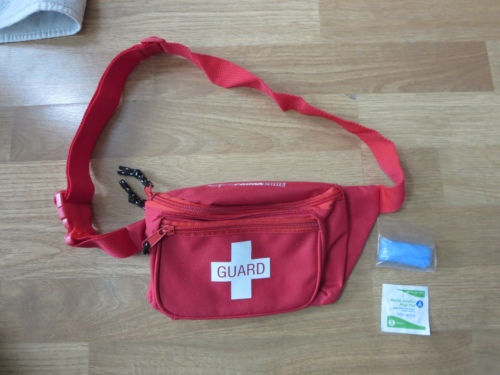 Red Lifeguard Hip Pack Fanny Pack First Aid Medical Kit Pouch