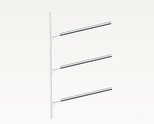 Heavy Duty T6061 Aluminum Wall Mount Rack Storage Rack Suit 3 Kayaks Or 3 Canoes