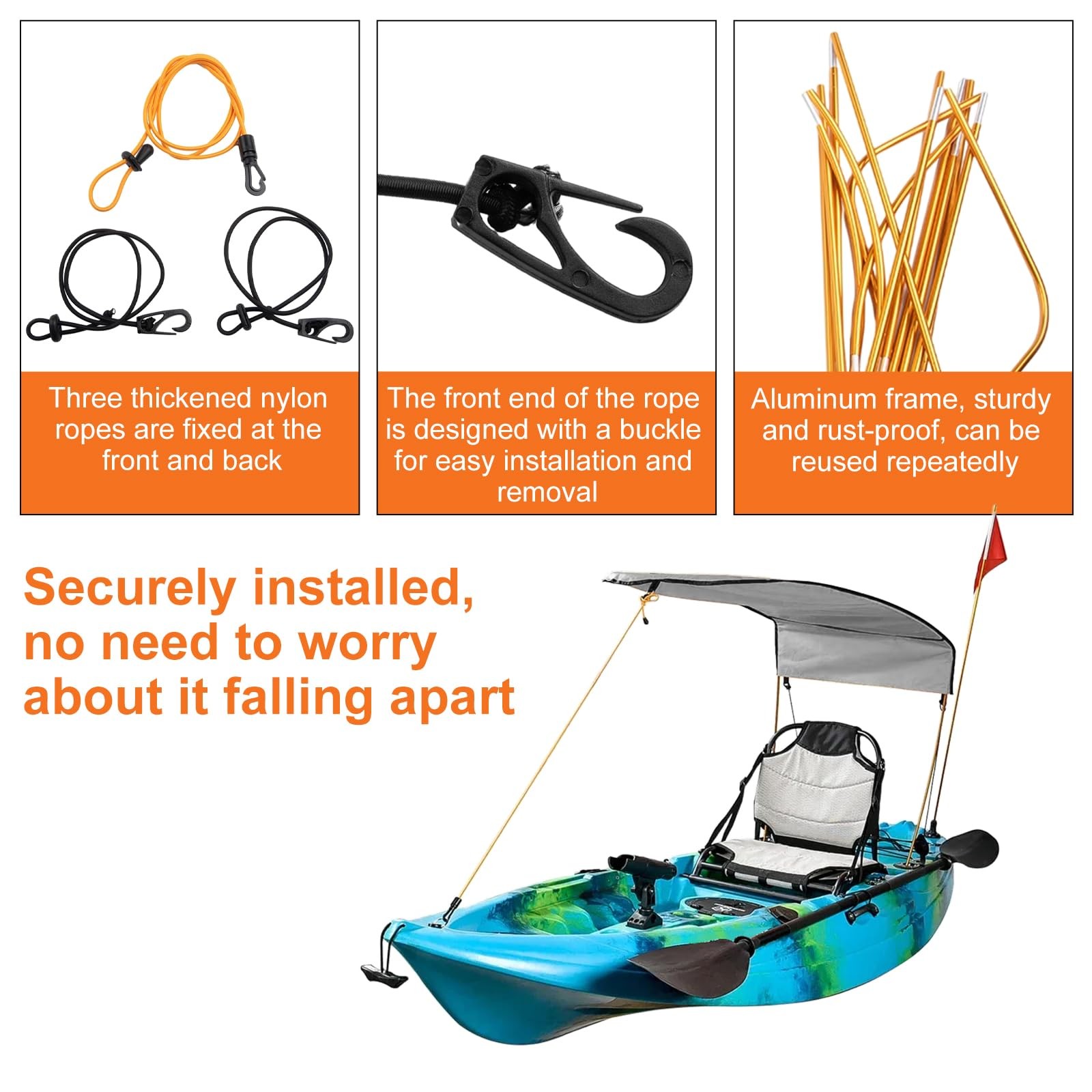 for KAYAK Shade Canopy, for KAYAK Boat Canoe Sun Shade For Single Person