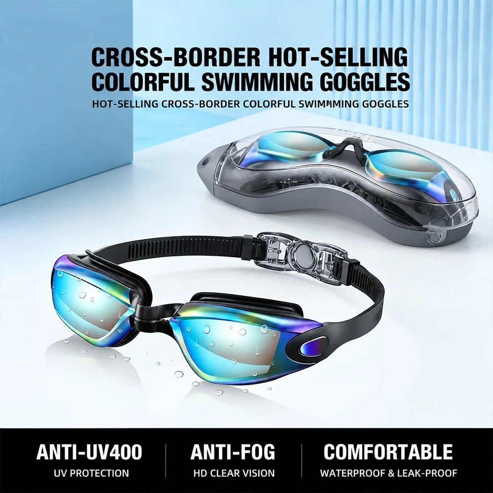 O Nation Clear Comfortable Swimming Goggles with UV- Anti-Fog Swim Glasses