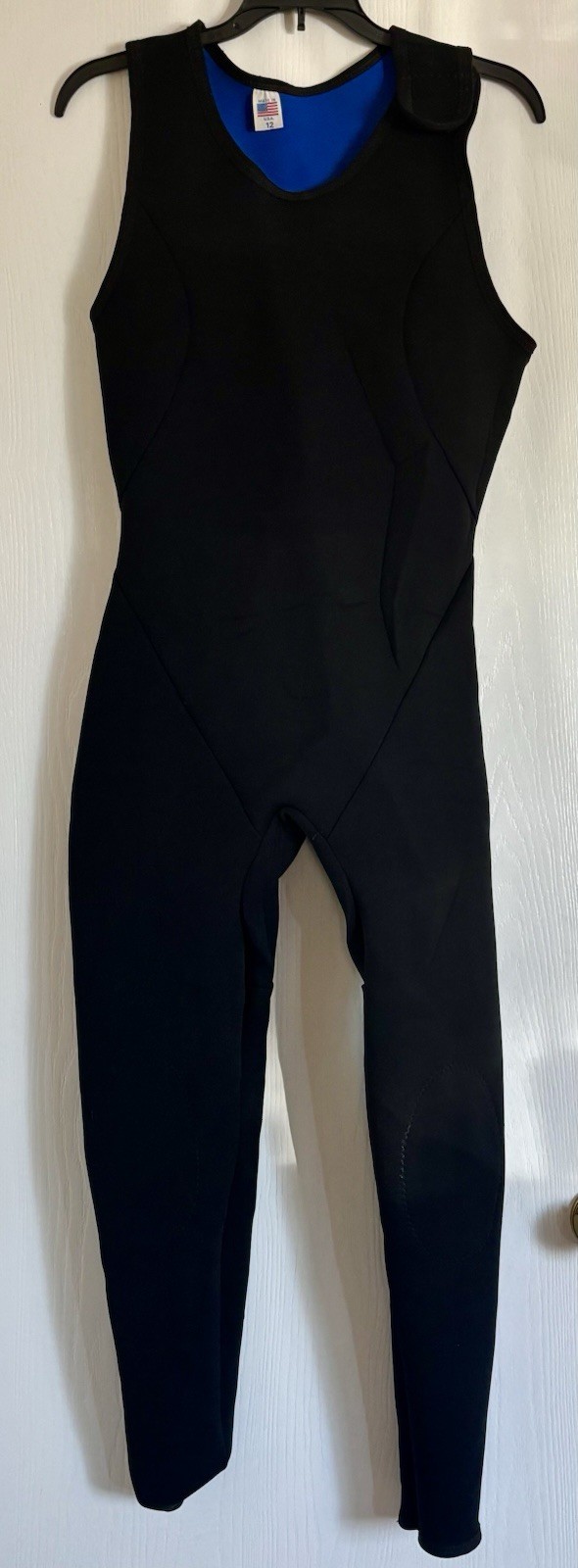 Vintage COMP Women’s Wetsuit 2-Piece Set Neoprene Made in USA Sz 12 M Surf Ski