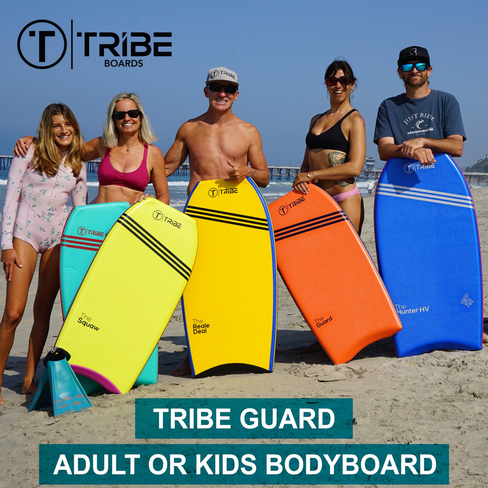 Tribe Guard 2.0 Bodyboard-45 / Dark Blue/Dark Blue/White