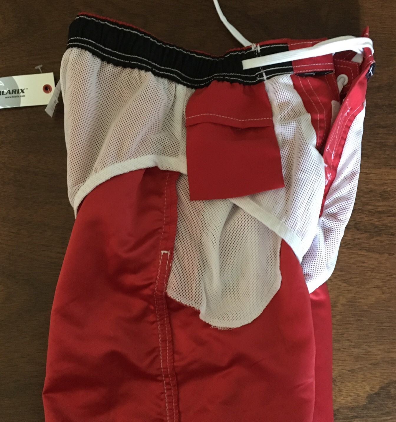 Men’s BLARIX Lifeguard Swim Red X-small Board Shorts Brand New Tags XS Lined New