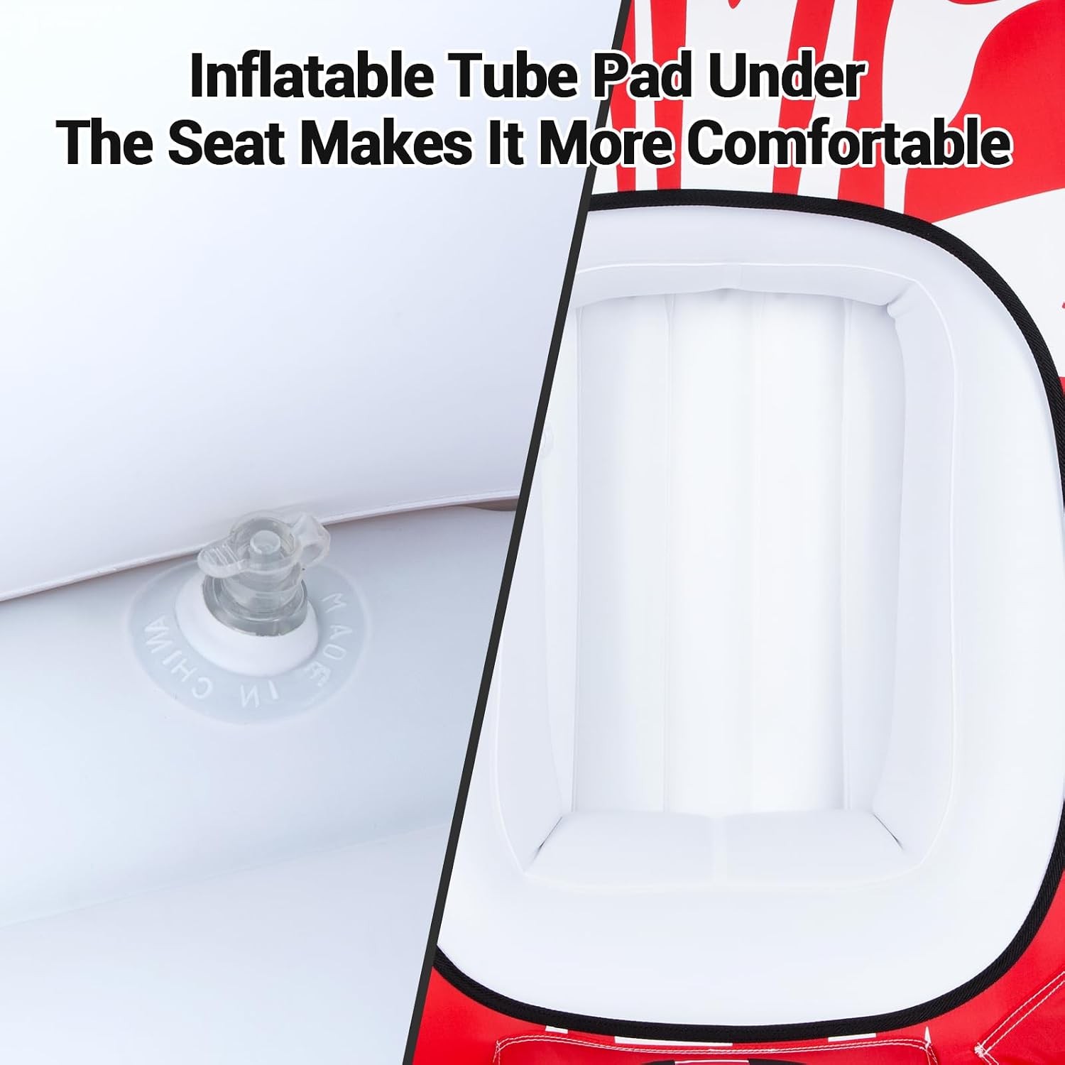 ZOOMBROS 2-Person Towable Tube, Secure Cockpit, Quick Connector for Boating
