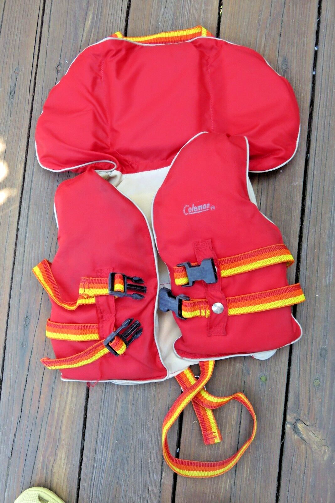 Vintage Coleman Type 2 Personal Flotation Device Life Jacket Youth Child 20-25″