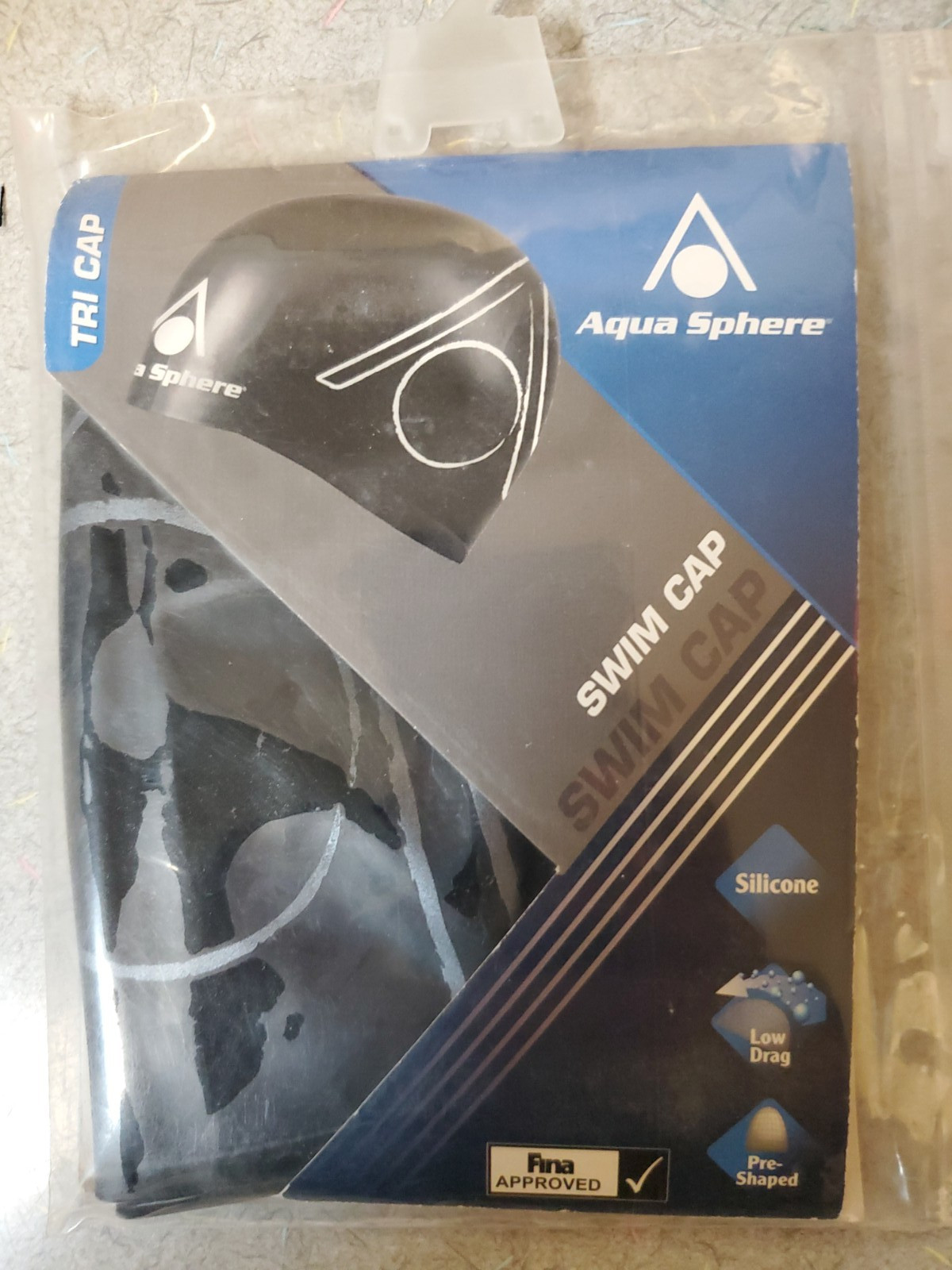 Aqua Sphere Tri Cap Swim Cap Black