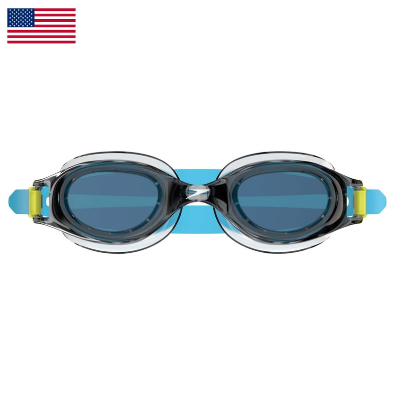 Speedo Unisex-Child Swim Goggles Hydrospex Ages 6-14 Grey/Blue Usxjrhydrospexy