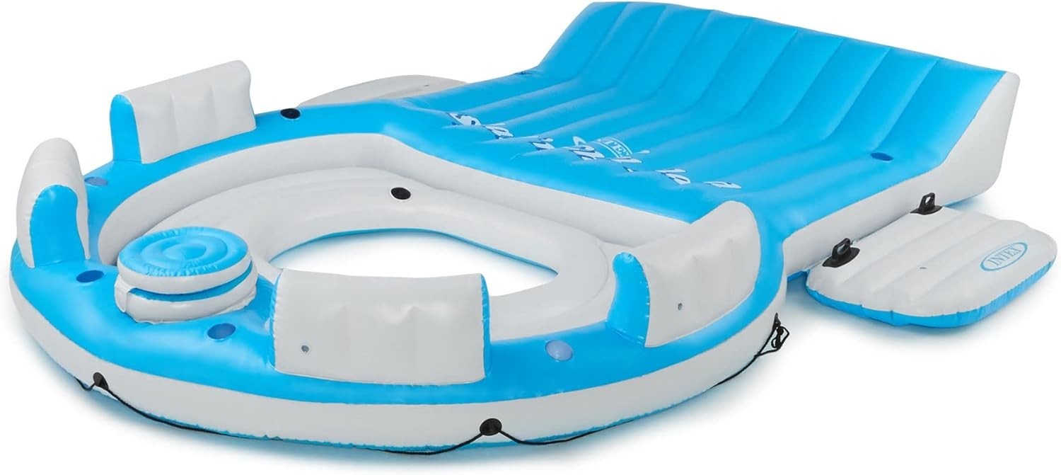 Intex 56299EP 145 x 125 x 20 Inch Splash N Chill Inflatable Lake and Pool Rel…