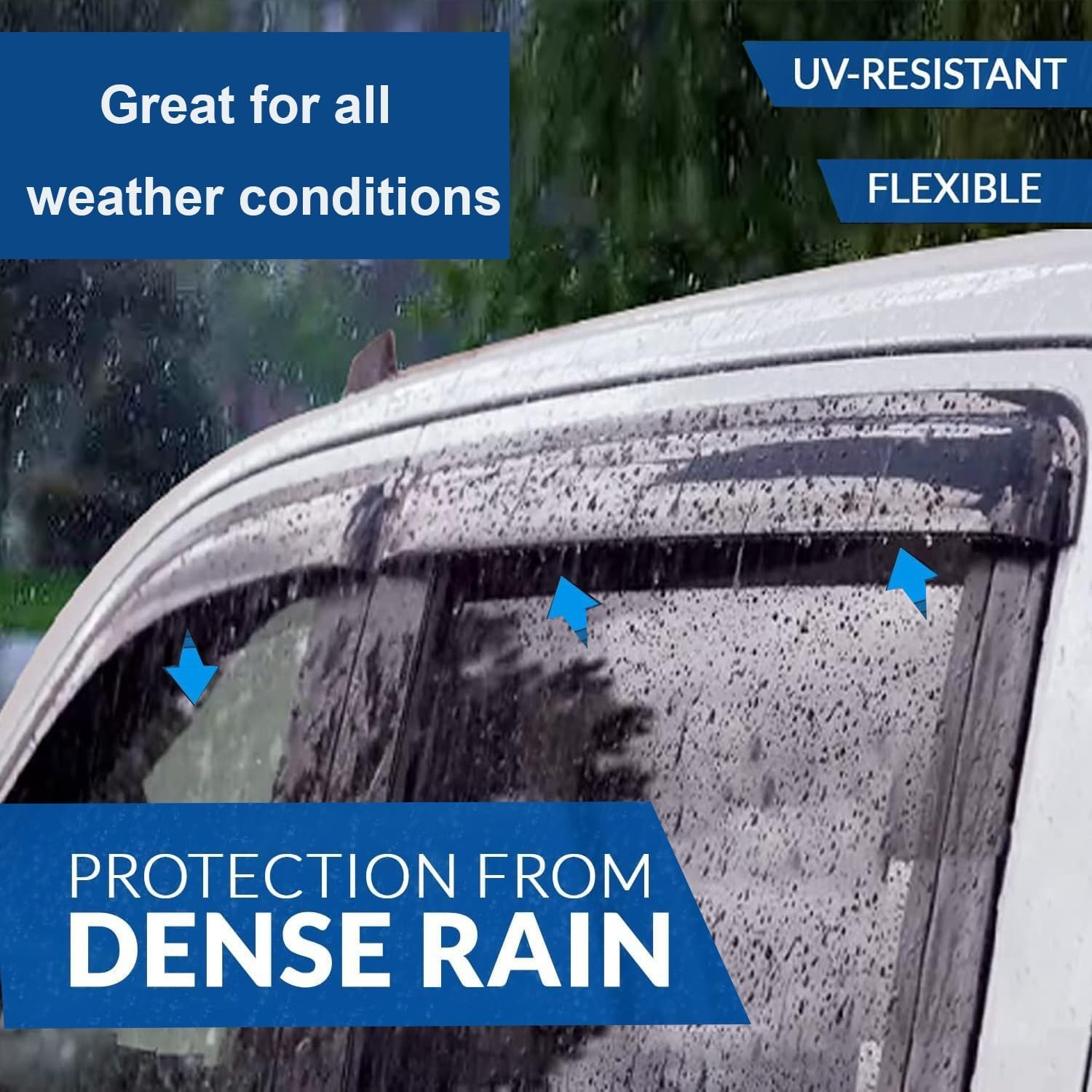 Window Visors Rain Guards Vent Deflectors for Truck 2002-2006 Avalanche/Subur…