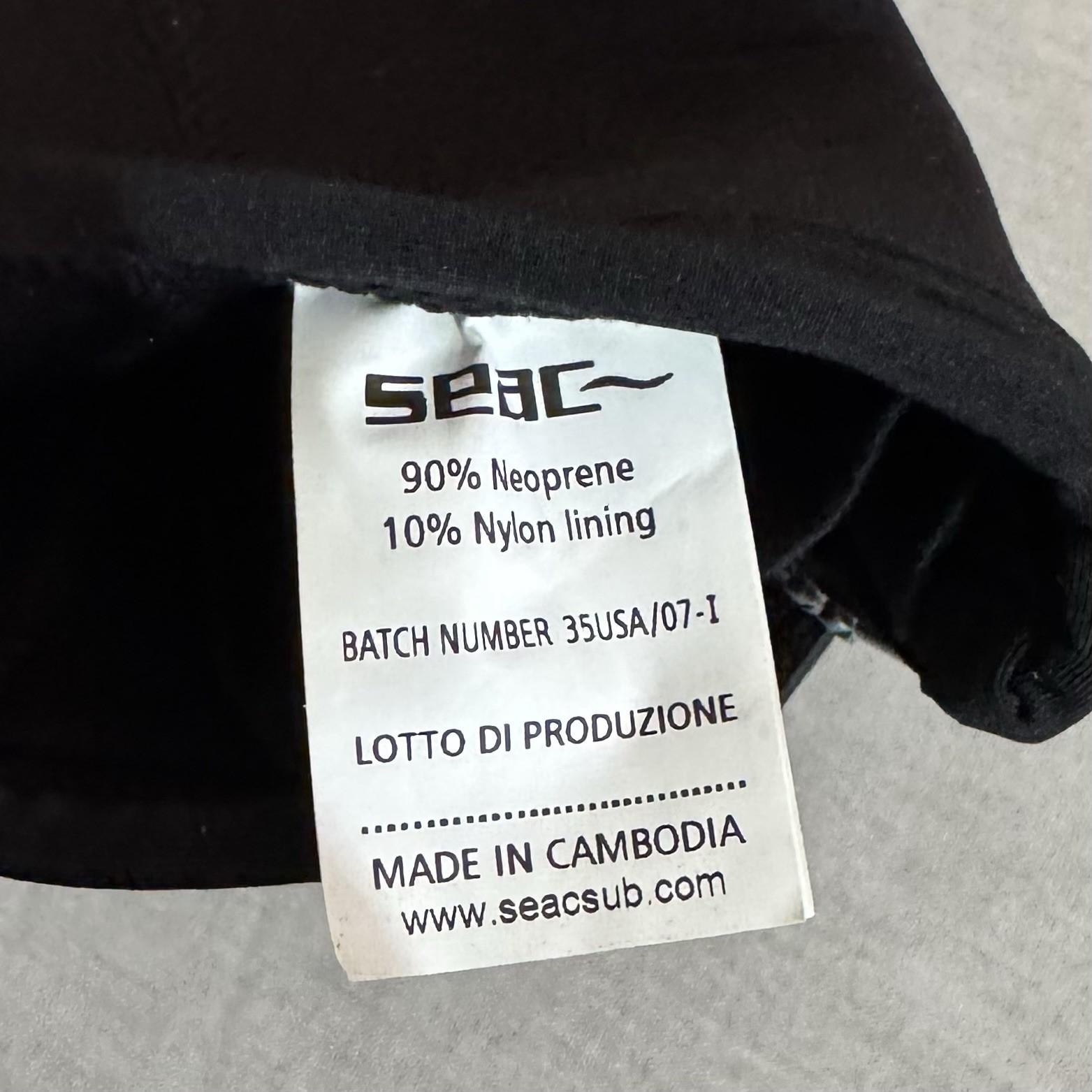 Seac 5mm Neoprene Wetsuit Scuba Diving Boots Shoes with Side Zipper S 5.5-6.5