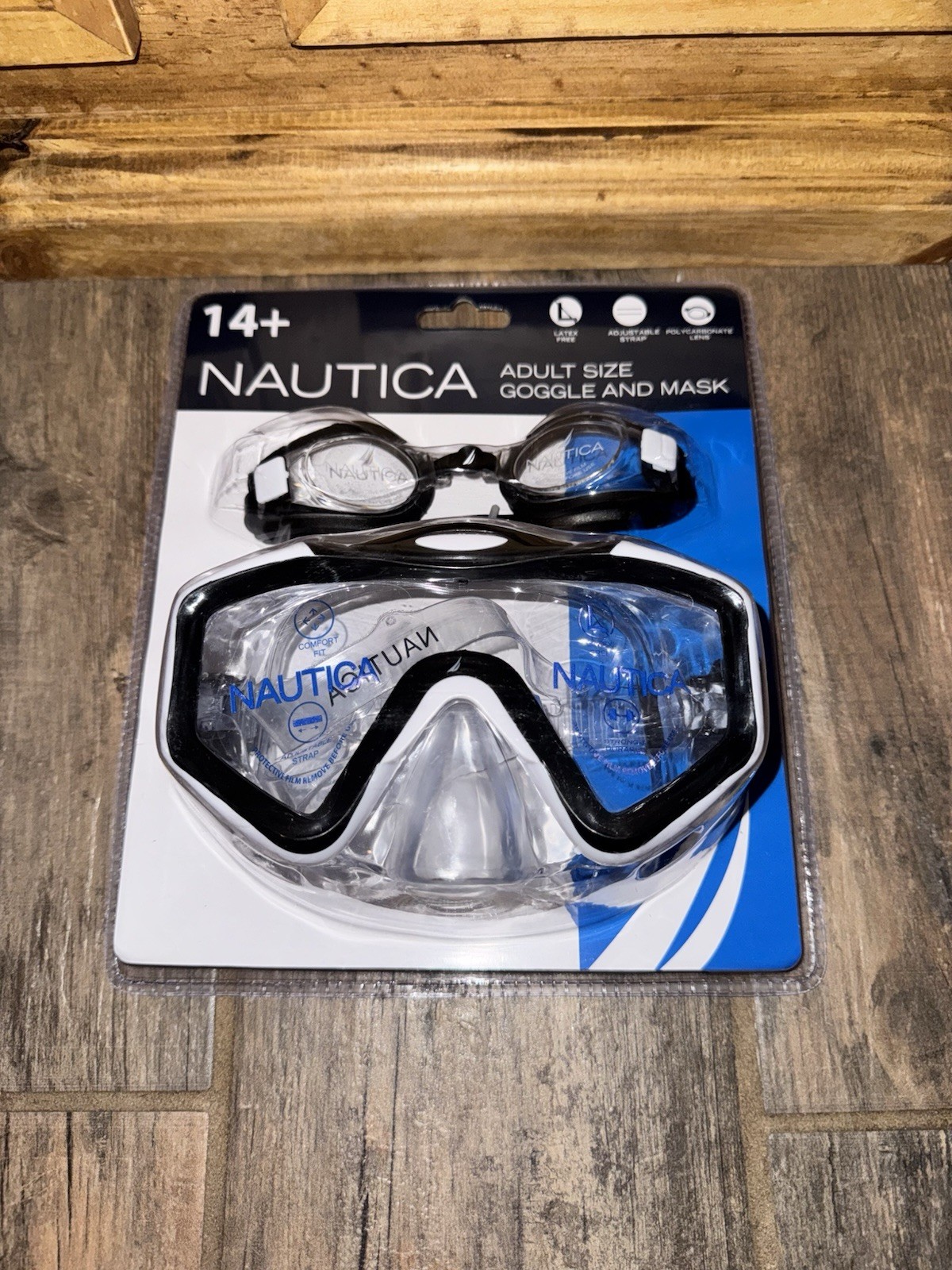Nautica Goggle and Mask. Adult Size Set of 2