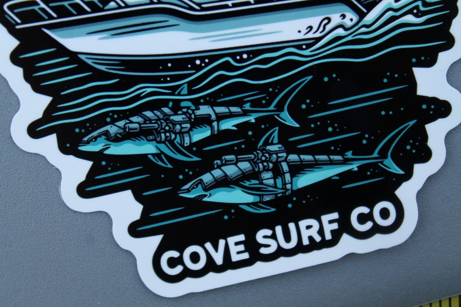 Cove Surf Venice Beach Dogtown POP Boat Shark Night V64B Vintage Surfing STICKER