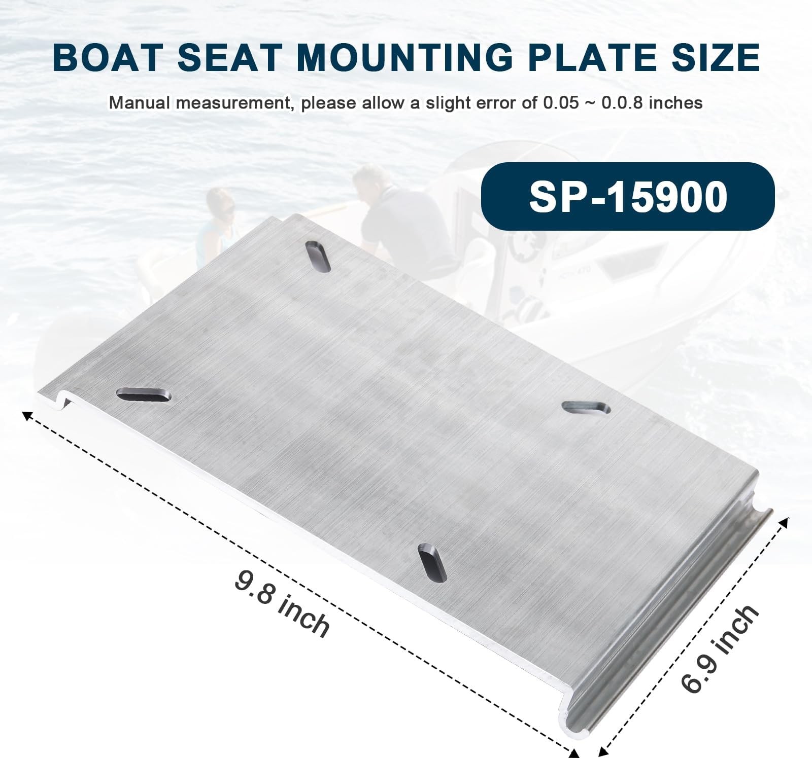 For Attwood SP-15100 Boat Seat Mounting Plate, Boat Seat Mount Plate for Jon …