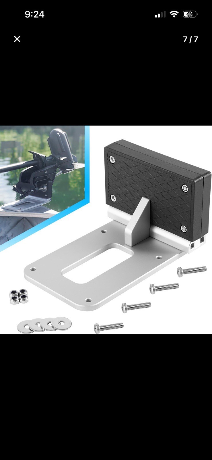 Universal Transom Trolling Motor Mount for Kayaks/Kayak Motor Mount, Universa…