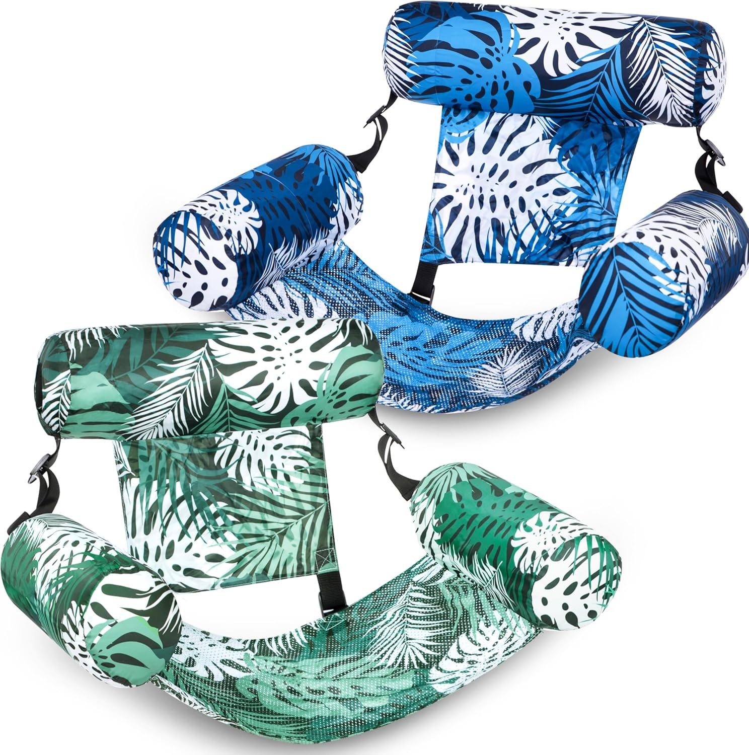 3Pcs Floating lounge chairs, floating chair parties, summer water beach lake fun