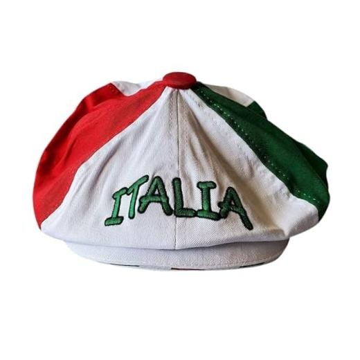 Tricolor Italia Gatsby Cap – Italian Pride Cotton Hat for One Size Multi-color