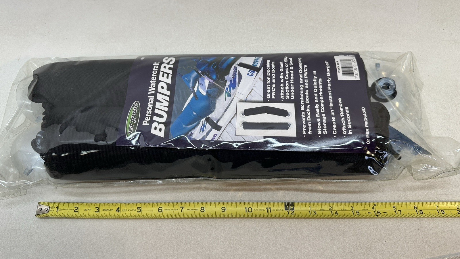 Jet Logic SB-4 Personal Watercraft Bumpers Black Pack of 2 New