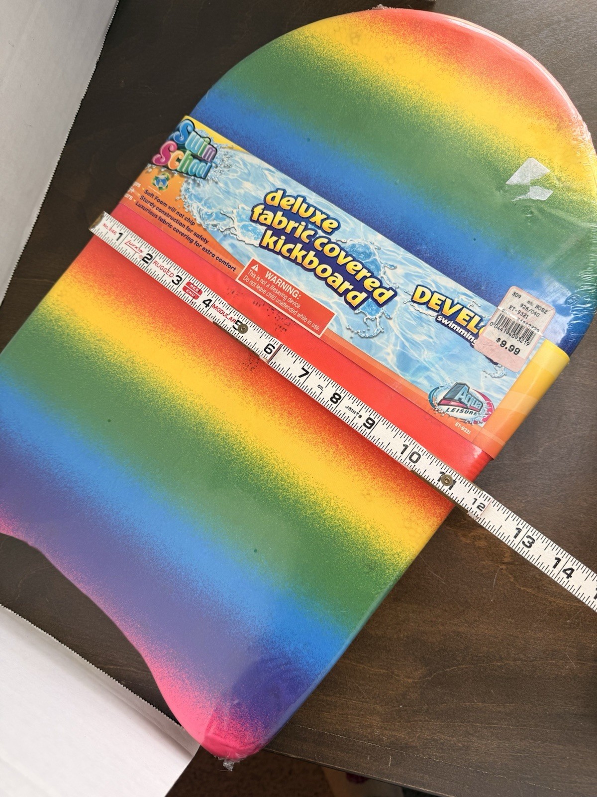Vintage Swim School-Aqua Leisure Training Board Retro 90s Red Blue Yellow Green
