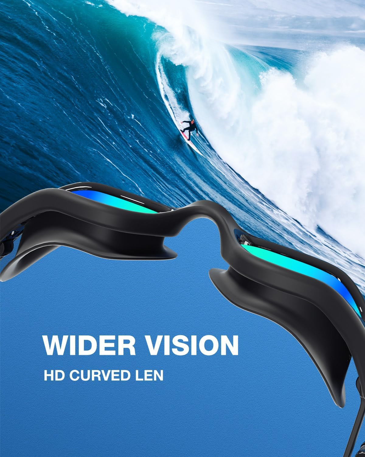 Gafas natacion con gorro antiniebla comodo para adultos hombres y mujeres