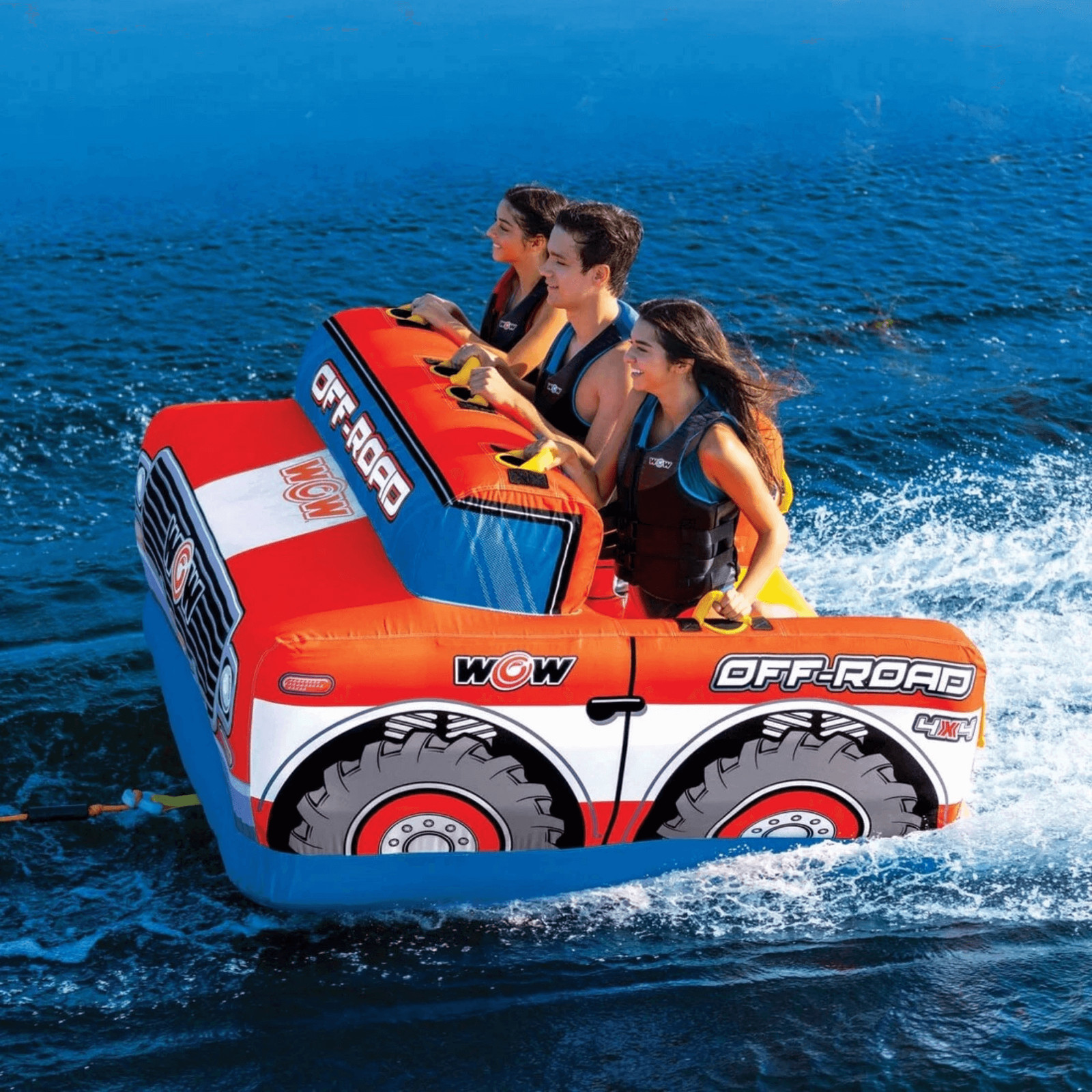 WOW Watersports Off-Road Truck 3-Person Towable, Suitable for Lakes and Coast