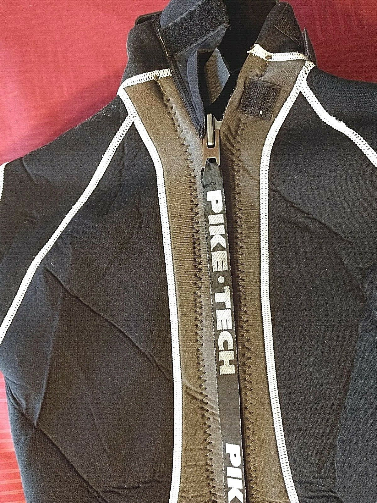 Wetsuit Shorty Pike Tech Hydro Sport 3/2 mm Medium Black Gray and White Medium