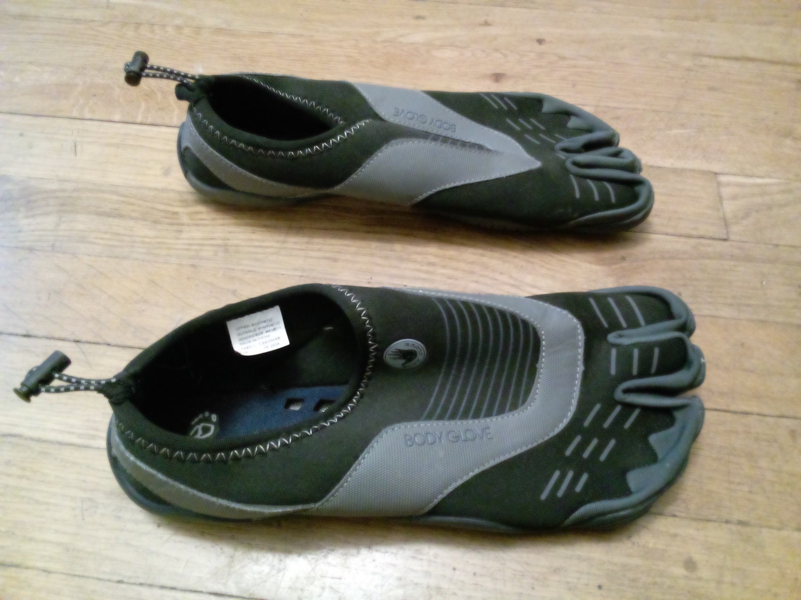 Body Glove 3T Barefoot Shoes Men’s Size 11 Cinch Water Shoe Black Grey